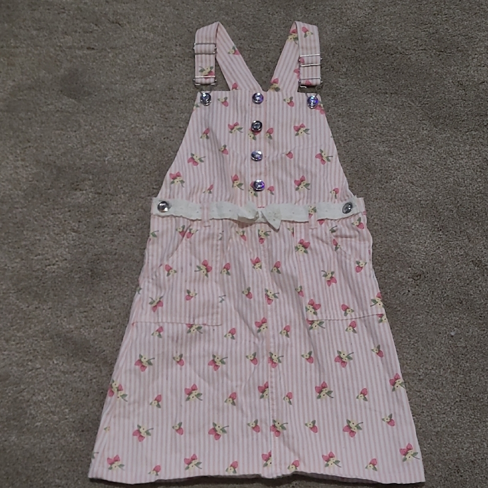 Stylish Cream Pinafore Dress